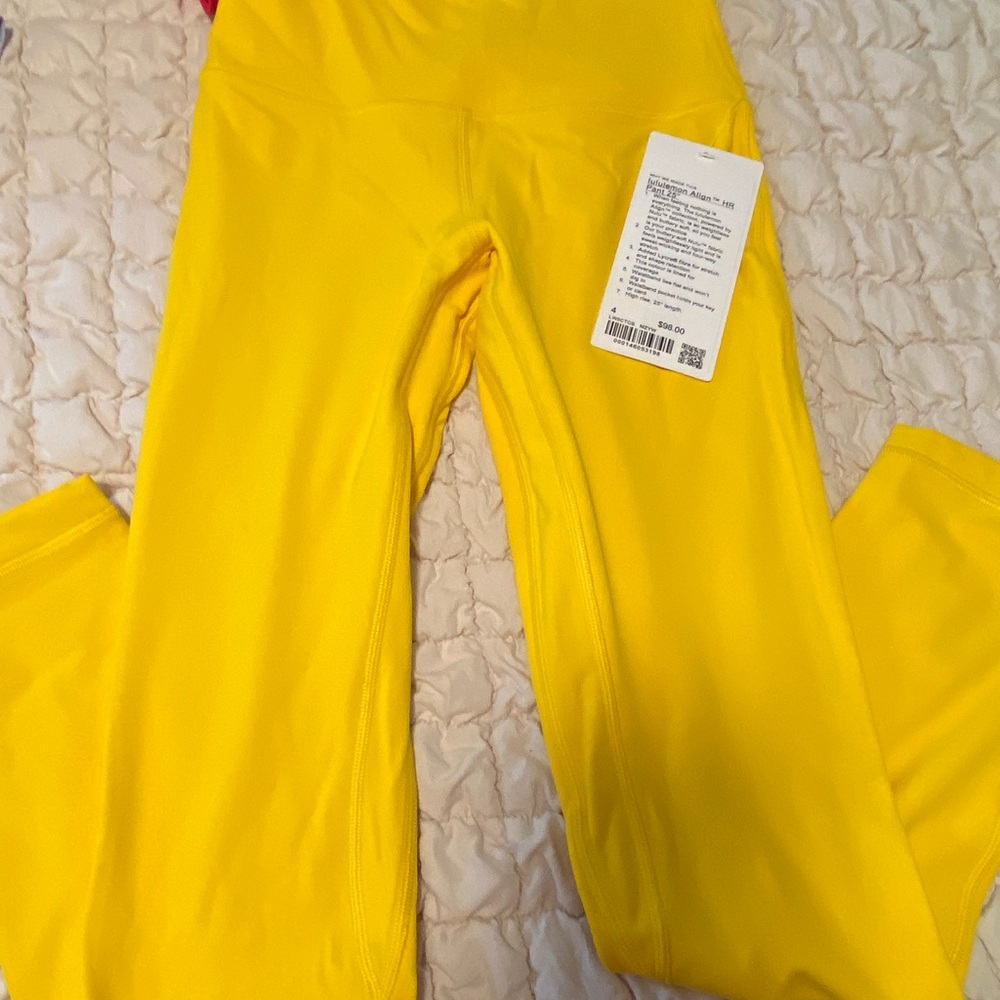 lululemon align HR 25 inch  Maize Yellow Leggings